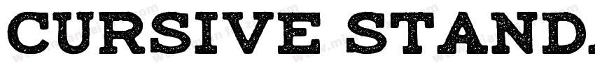 Cursive standard bol字体转换